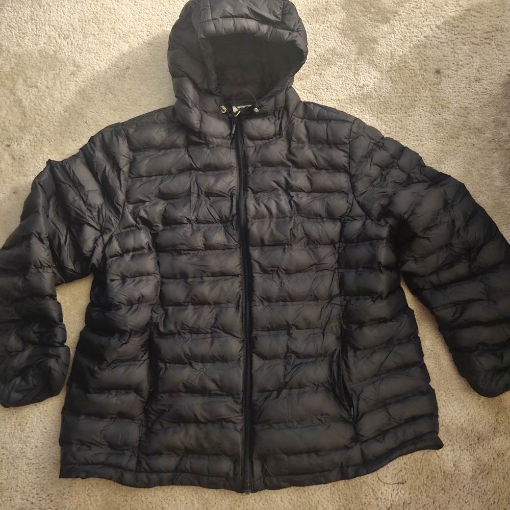 Kids Black Puffer Jacket